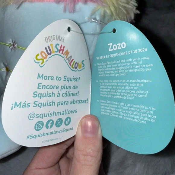BNWT: 8” Zozo (Flowers) Squishmallow - Picture 4 of 9